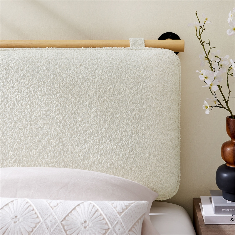 Anela Twin Headboard in Cream Natural