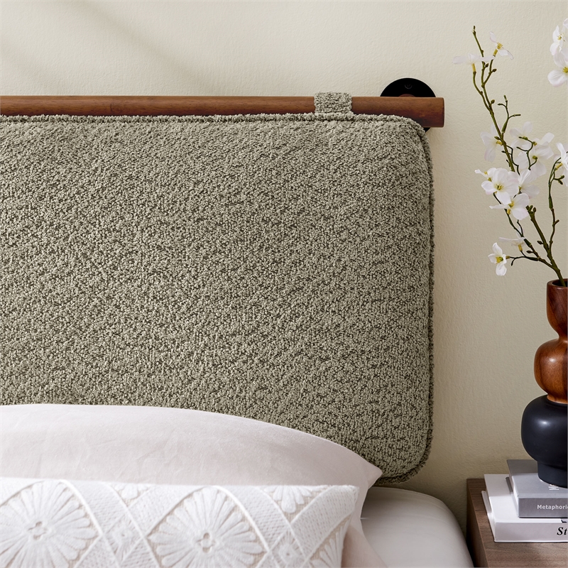 Anela Twin Headboard in Oat Walnut