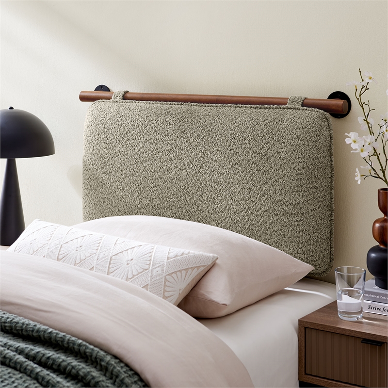 Anela Twin Headboard in Oat Walnut