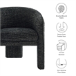 Greer Accent Armchair in Charcoal