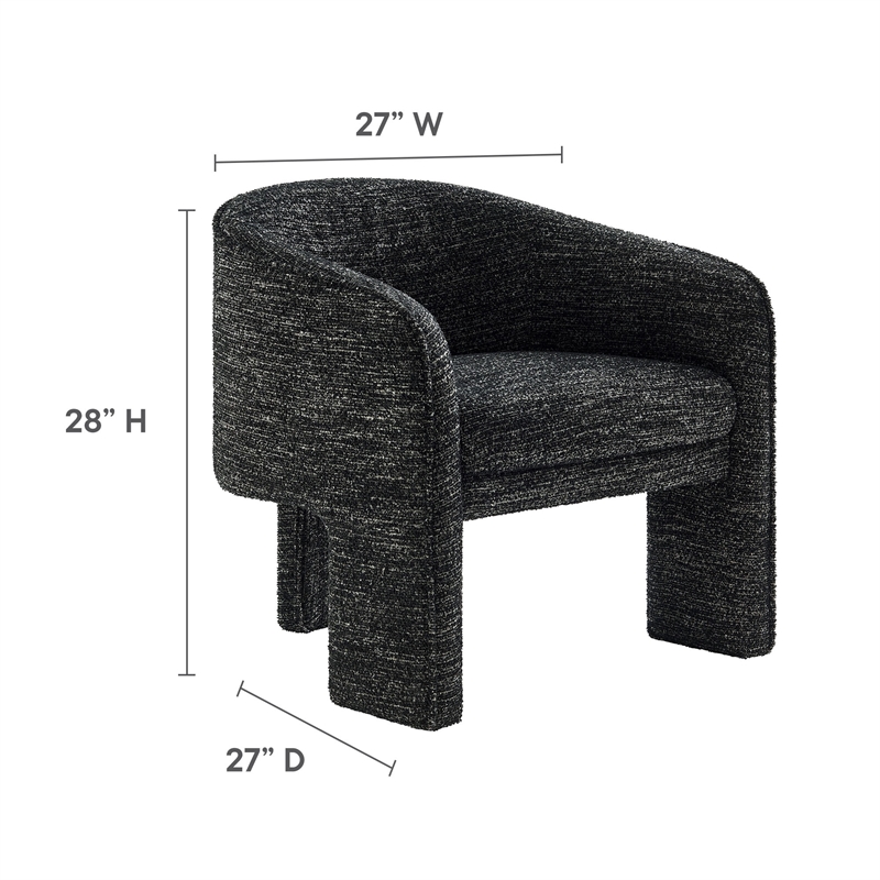 Greer Accent Armchair in Charcoal