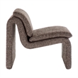 Modway Lume Boucle Fabric Upholstered Armless Accent Chair in Antique