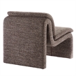Modway Lume Boucle Fabric Upholstered Armless Accent Chair in Antique