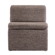 Modway Lume Boucle Fabric Upholstered Armless Accent Chair in Antique
