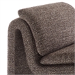 Modway Lume Boucle Fabric Upholstered Armless Accent Chair in Antique