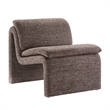 Modway Lume Boucle Fabric Upholstered Armless Accent Chair in Antique