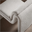 Modway Lume Boucle Fabric Upholstered Armless Accent Chair in Parchment