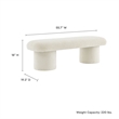 Modway Orla Bench in Cream