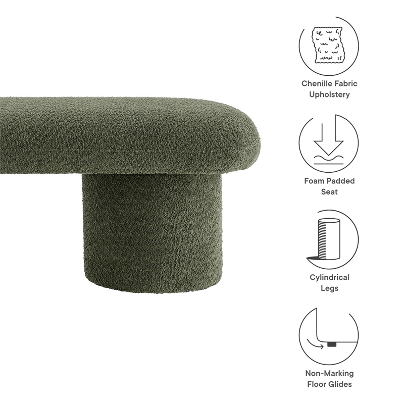 Modway Orla Bench in Sage