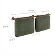 Anela Full Headboard in Sage Walnut