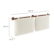Anela Queen Headboard in Cream Walnut