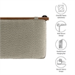 Anela Queen Headboard in Oatmeal Walnut