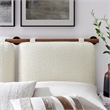 Anela King Size Headboard in Cream Walnut