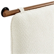 Anela King Size Headboard in Cream Walnut