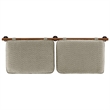 Anela King Size Headboard in Oatmeal Walnut