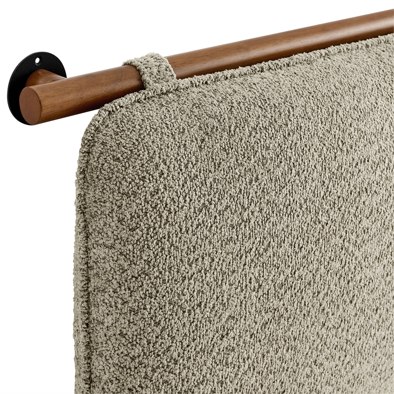 Anela King Size Headboard in Oatmeal Walnut