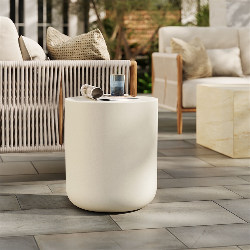 Brion Stool in White