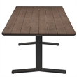 Modway Aeris Aluminum Outdoor 9-Piece Patio Dining Set in Charcoal