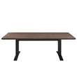 Modway Aeris Aluminum Outdoor 9-Piece Patio Dining Set in Charcoal