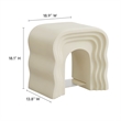 Jorin Side Table in Ivory