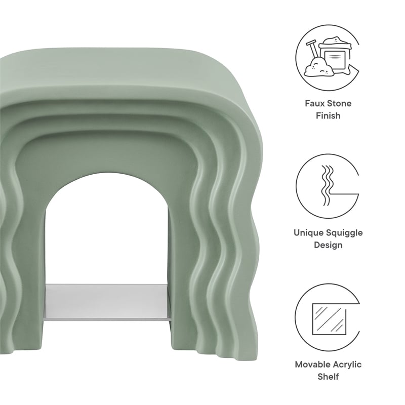 Jorin Side Table in Sage