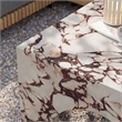 Valen Coffee Table in Red Marble