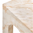 Valen Side Table in Honey Onyx