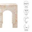 Valen Side Table in Honey Onyx