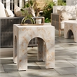 Valen Side Table in Honey Onyx