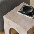 Valen Side Table in Honey Onyx