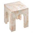 Valen Side Table in Honey Onyx
