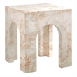 Valen Side Table in Honey Onyx
