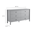 Emmeline Dresser in Light Gray