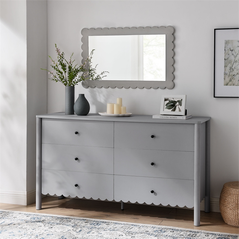 Emmeline Dresser in Light Gray