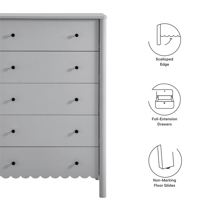 Emmeline Chest in Light Gray