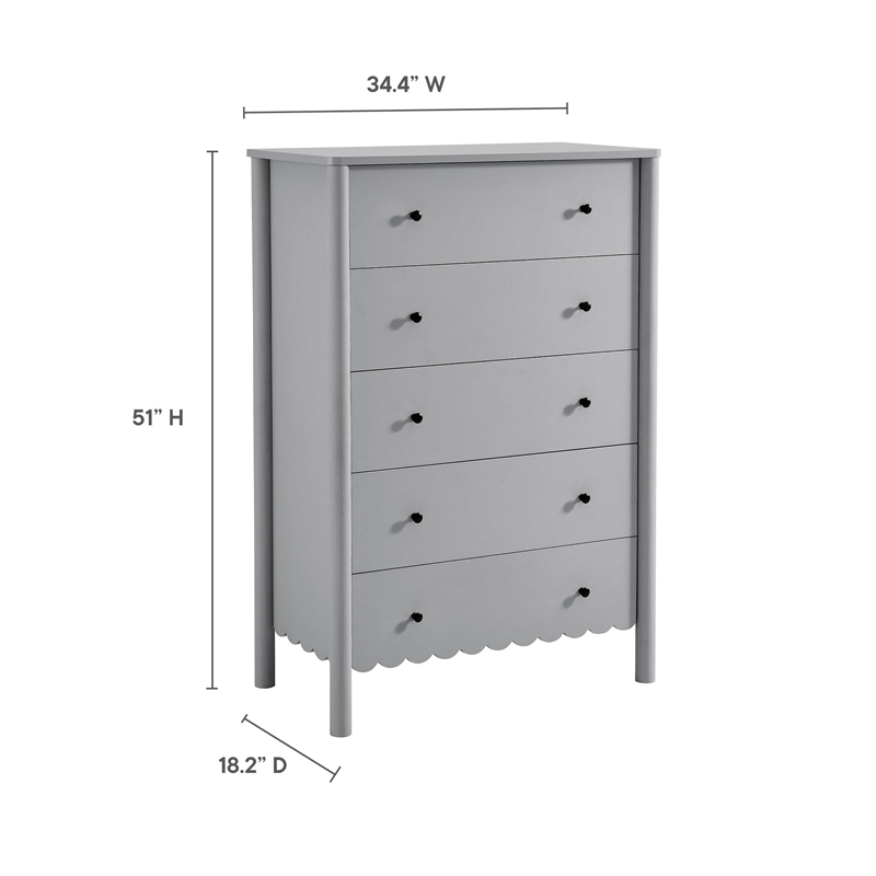 Emmeline Chest in Light Gray