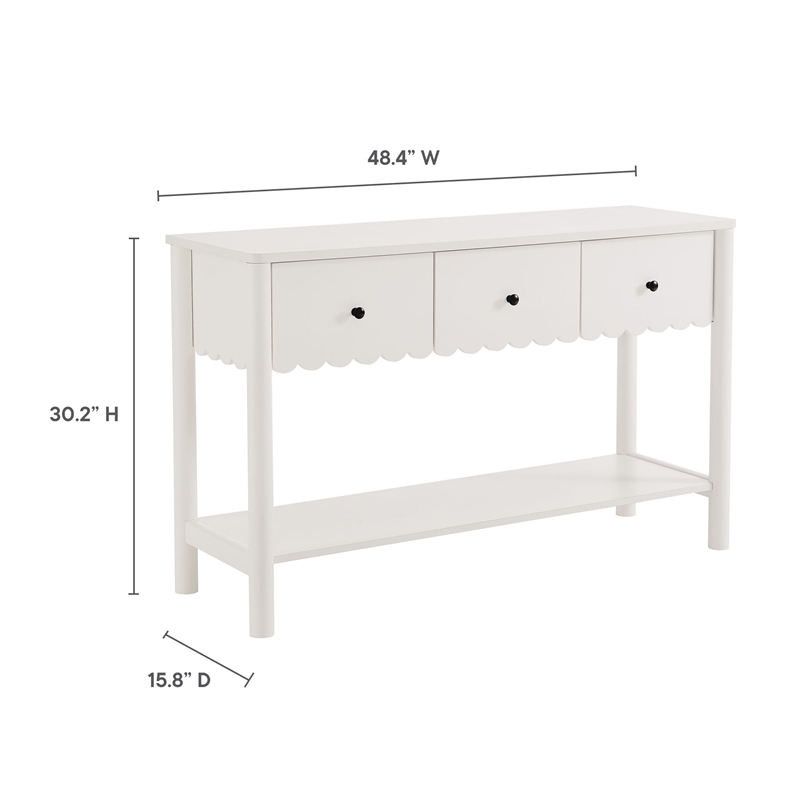 Emmeline Console Table in White