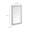 Emmeline Wall Mirror in Light Gray