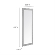 Emmeline Floor Mirror in Light Gray