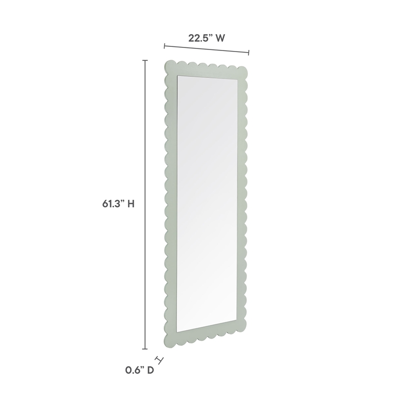 Emmeline Floor Mirror in Sage