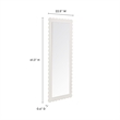 Emmeline Floor Mirror in White