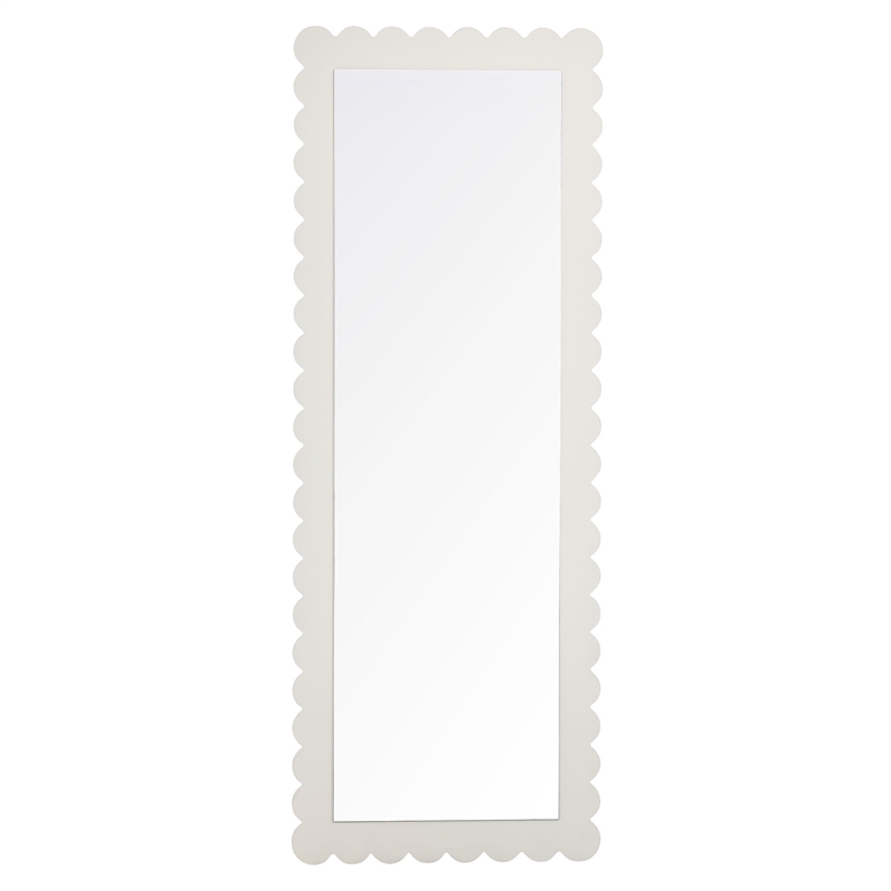 Emmeline Floor Mirror in White