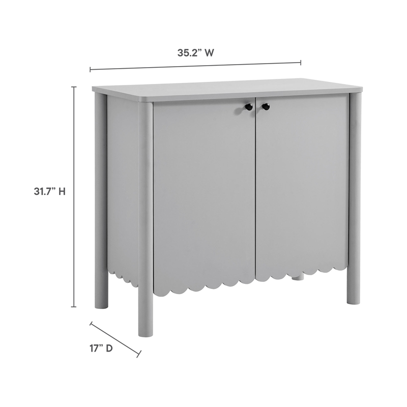 Emmeline Sideboard Cabinet in Light Gray