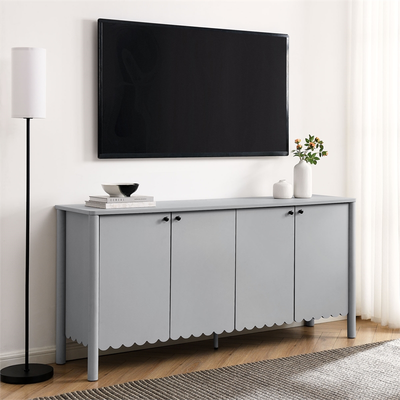 Emmeline Sideboard Cabinet in Light Gray