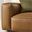 Modway Auren Vegan Leather Upholstered Armchair in Camel