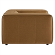 Modway Auren Vegan Leather Upholstered Armchair in Camel