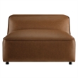 Auren Armless Chair in Coffee