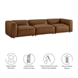 Auren 3-Piece Sofa in Coffee