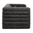 Modway Relle Channel Tufted Boucle Fabric Upholstered Sofa in Charcoal