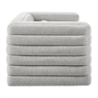 Modway Relle Channel Tufted Boucle Fabric Upholstered Sofa in Newsprint